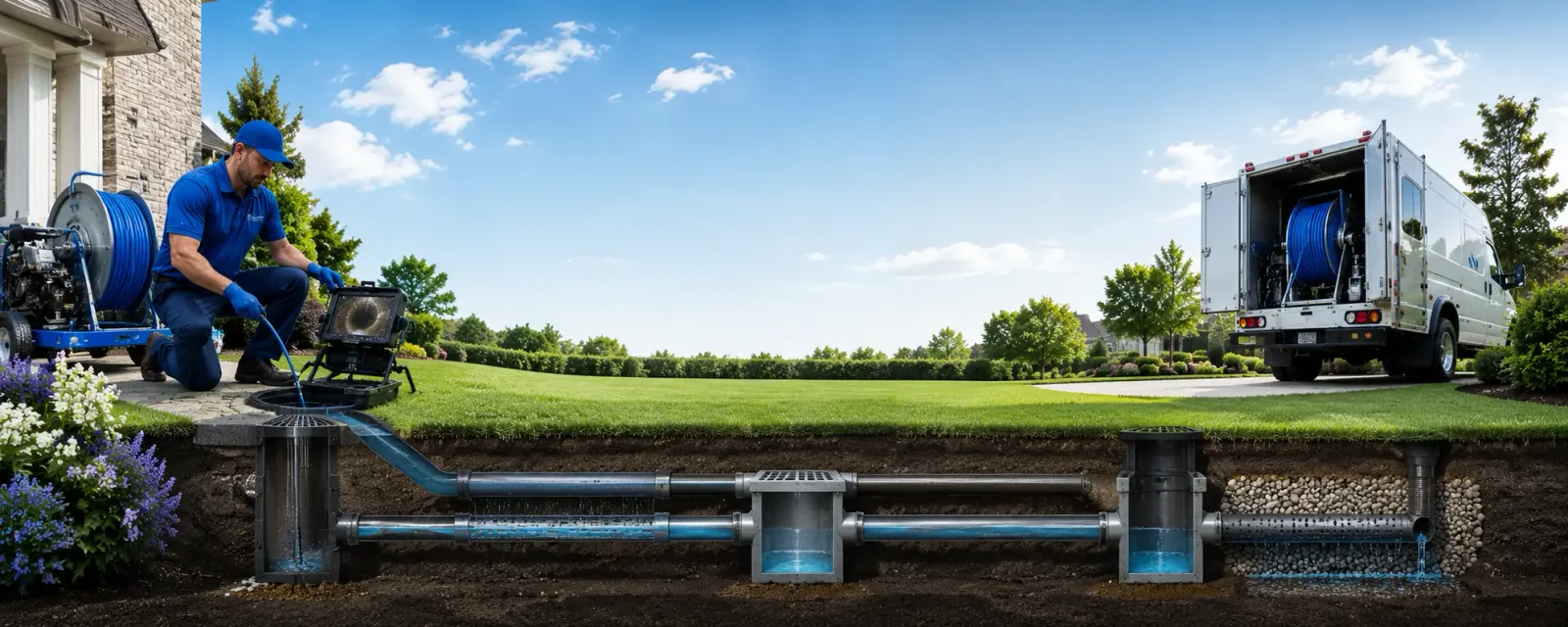 Outdoor drain cleaning information for Pryor, MT